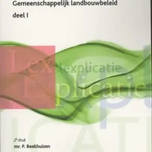 Aanbieding Gemeenschappelijk landbouwbeleid deel I (e-book)