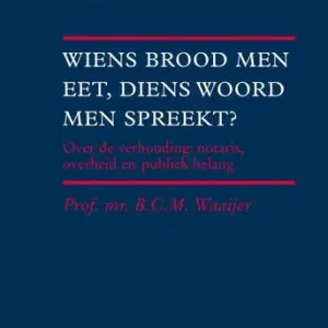 Wiens brood men eet, diens woord men spreekt? (e-book) Rechtstreeks Van De Fabrikant