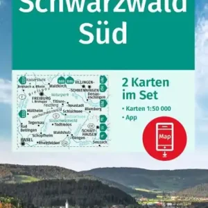 KOMPASS Wanderkarten-Set 887 Schwarzwald Süd (2 Karten) 1:50.000 Hete Deal